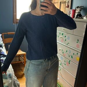 American Eagle Outfitters navy blue sweater